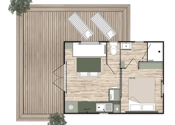 Сasa de vacaciones Camp'hotel Domaine Du Perche Bellemois